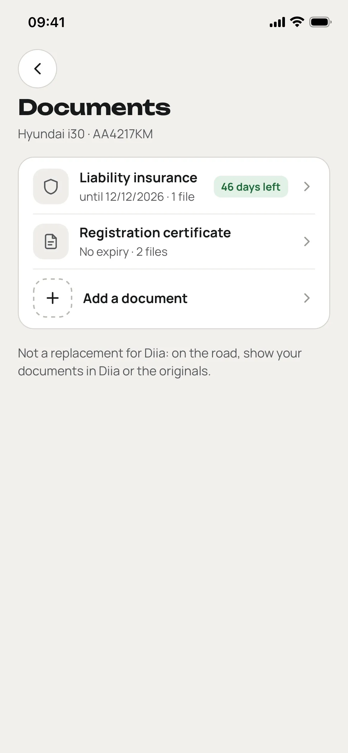 Car documents
